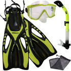 Scs0068 Promate Deluxe Snorkeling Mask Dry Snorkel Flipper Dive Gear Set