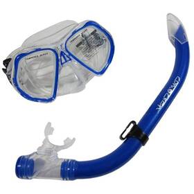 Scuba Choice 608939469334 Comocean Youth Blue Silicone Snorkeling And Snorkel Set