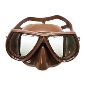 Scsm-268-br Scuba Choice Palantic Spearfishing Free Dive Low Volume Brown Silicone Mask