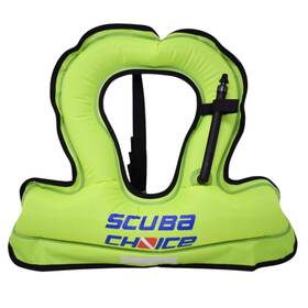 Scsv-03b Scuba Choice Youth Kids Snorkel Vest - Neon Yellow/blue Safety Floatation Aid