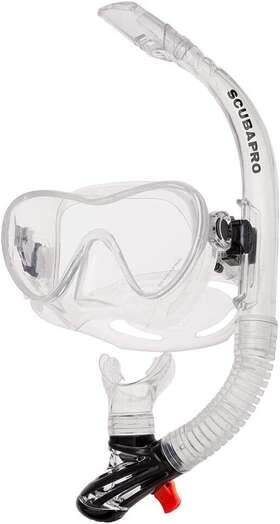 24.082.900 Scubapro Trinidad Adult Snorkeling Set - Open Box Clear