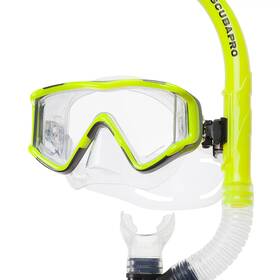 24.323.500 Scubapro Sub Vu Combo With Fins - Yellow Snorkeling Set