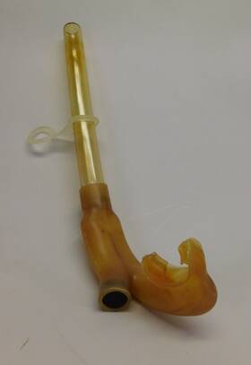 26-014-000 Scubapro Shotgun Snorkel. 80s Twin Barrels Silicone Compounds Purge Valve