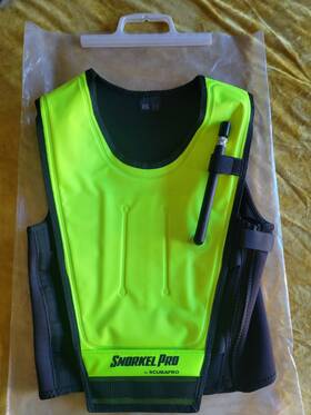 91.027.003 Scubapro Cruiser Skin Bight Yellow/black Snorkel Pro Vest Size Medium
