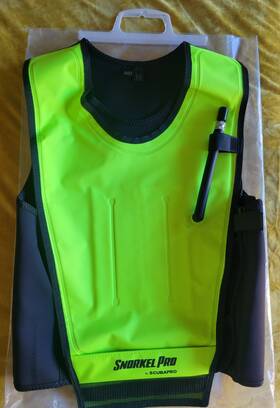 91.027.500 Scubapro Cruiser Skin Bight Yellow/black Snorkel Pro Vest Size Medium