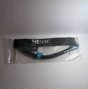 0840022003740a Seac Vortex Dry Snorkel Light Blue/black Top Quality Snorkeling Gear