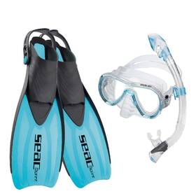 0890030160452a Seac Set Tris Sprint Dry S/kl Blue 36/38 Snorkeling