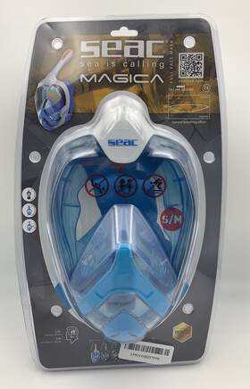 1700010020122a Seac Snorkelling Mask Magica Full Face Antifog Small/medium