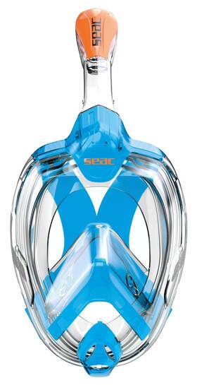 Seac 1700028005082a Amica Full Face Snorkel For Adults And 6 Phthalate-free Hypoallergenic Po