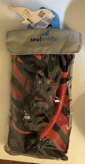 Sbs-100 Sealbuddy 638865547103 Seal Buddy Maui Snorkel #sbs-100 And Mask #sbm-75 Inch New