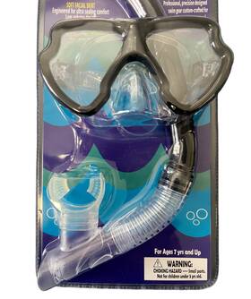 Seasonal Supply Co. 089386900962 Mask And Snorkel Set Kids Fun Retro 7 Years Up