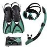 Seavenger Hanalei Anti-fog 4-piece Snorkeling Set Seafoam Green Medium