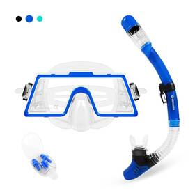 Sh Horvath 738634904905 Snorkel Set Adult Diving Mask Dry Top Hd Tempered Glass Swimming