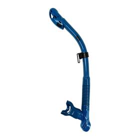 Sn056sbs Sherwood Scuba Tiga Super Dry Valve Steel Blue Silicone Snorkel With Splash Guard