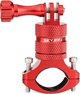 Cjbt-01 Skyjffj Mountain Bike Camera Handlebar Mount For Gopro Hero 8/9/10/11/12 360 Red