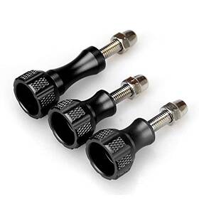 Slfc 738627312366 3 Pcs Aluminum Alloy Thumbscrews For Gopro Hero 2018 Fusion Black