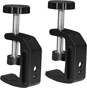 Slow Dolphin 738630654118 Photography Universal C-clamp With 1/4 Inch -20 And 3/8 -16 Black