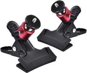 Slow Dolphin 738630654125 Tripod Clip Clamp Mount Flash Reflector Holder For Studio Black