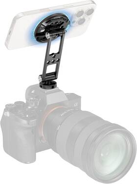 5156 Smallrig Magnetic Metal Phone Mount With Cold Shoe Tripod Holder Black