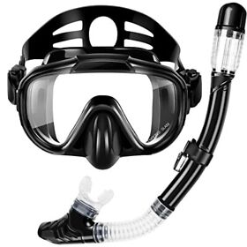 Snorkel Set Dry Top Snorkeling Gear For Adults Panoramic Anti-leak And Anti-fo