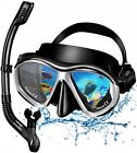 Snorkeling Mask Anti-fog Tempered Glass Diving And Snorkel For Adults Pan