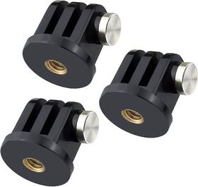 Gpo-9053 Soonsun 3-pack Tripod Mount Adapter For Gopro Hero 13 12 11 10 9 8 7