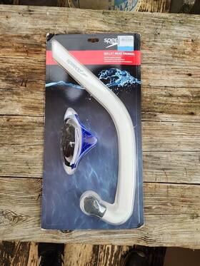 Speedo 027556119192 Bullet Head Center Training Snorkel Unisex Adult White New