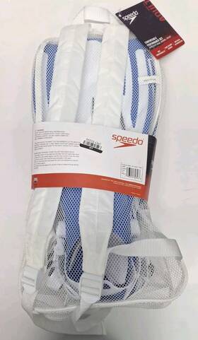 Speedo 196555348268 Adult Mask Snorkel And Fin Set Nwt S/m Shoe 4.5-8.5