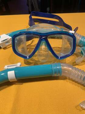 80130943 Speedo Junior Reefscout Ms Set - Ceramic/clear 3pcs