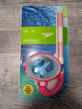 86408216 Speedo Kidsft Porto Snorkel Mask Set - Pink