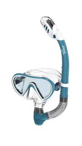 89187447 Speedo New Adult Dive Mask And Snorkel Set. Ages 15 . Dry Top. Anti-fog
