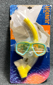 Speedo Dive Junior Yellow Amber Silicone Anti-fog Lens Reefscout Ms Snorkel Set