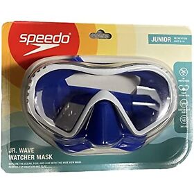 Speedo Junior Windward Diving Mask Blue Clear Lens