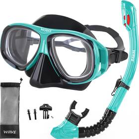 Sports 445003195194 Nearsighted Snorkel Gear Dry Mask Set For Adult Youth Near
