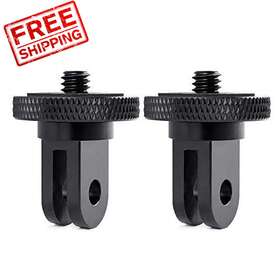 Sm-spq01 Sruim Camera Tripod Mount For Gopro Adapter 2pcs 1/4-20 Screw Black