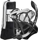 Ss164111 Divers Admiral Lx Island Dry Trek Snorkel Set Black