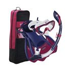 Medium-8-11 Ss171113 Divers Diva Ii Mask Island Dry Snorkel Trek Fins Set