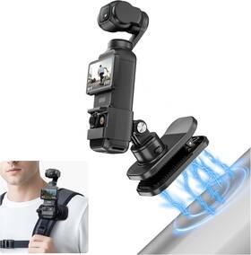 Spus7514fba Startrc Photo 360 Adjustable Backpack Clip Mount For Dji Osmo Pocket 3 Black