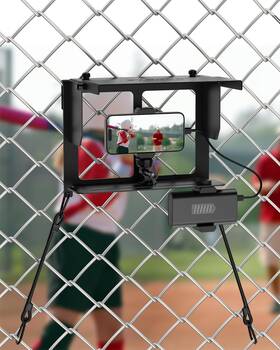 Ceg001 Stouchi Phone Fence Mount With Adjustable Shade Power Black