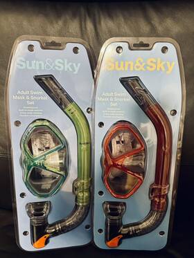 Sun & Sky 050428394847 Snorkel Sets Adult - 2 New