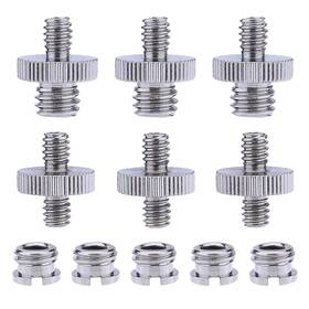 Sunmns 705409786042 1/4 Inch And 3/8 Converter Screw Adapter Mount Set For Silvery