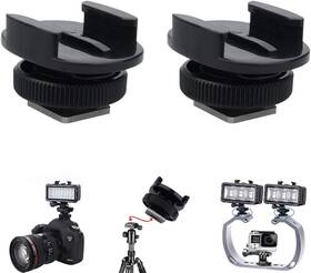 Rsx-348 Suptig Tripod Mount Adapter Cold Shoe Compatible For Gopro Hero Black