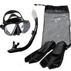 2-windows Sv-set5-bs-l-xl Seavenger Diving Snorkel Dry Top Fin Tempered Gl 814632021247