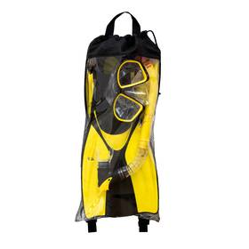 99207 Swimline - Thermotech Mesh Bag Snorkeling Set Fin Size 9-11