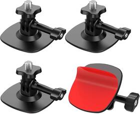 Tsus-174 Taisioner Flexible Adhesive Chin Helmet Sticky Mount Compatible With Black