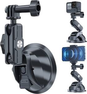 38626 Telesin Suction Cup Car Mount With Phone Holder