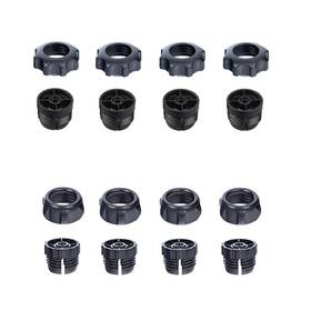 Thtrht 749877657770 8 Set Retaining Nut With Thread Screw Replacement 17mm Ball Black