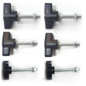 Thtrht 762744630102 6 Pack Tripod Stand Height Adjustable Wing Knobs With Bolts Screws Thtrht 762744630102 6 Pack Tripod Stand Height Adjustable Wing Knobs With Bolts Screws