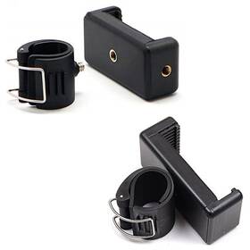 Thtrht 762744630638 2 Pack Selfie Stick Mount Phone Holder Clip Clamp Pole Black Thtrht 762744630638 2 Pack Selfie Stick Mount Phone Holder Clip Clamp Pole Black