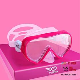 Top Vision Outdoor Sports 782912261617 Kids Snorkel Swim Mask Child Diving Anti-fog Goggles With Nose Pink